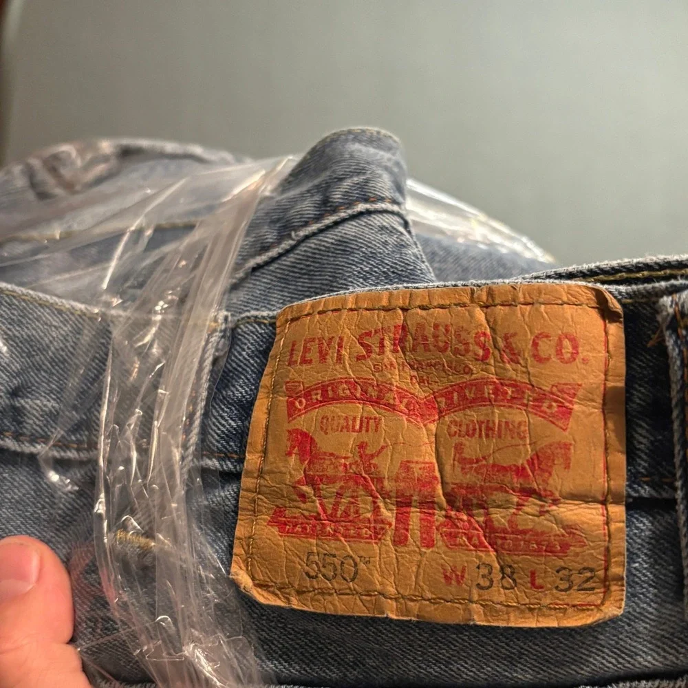 Levi 550 Relaxed Fit Jeans Blue Denim Mens 38x32 00550-4891